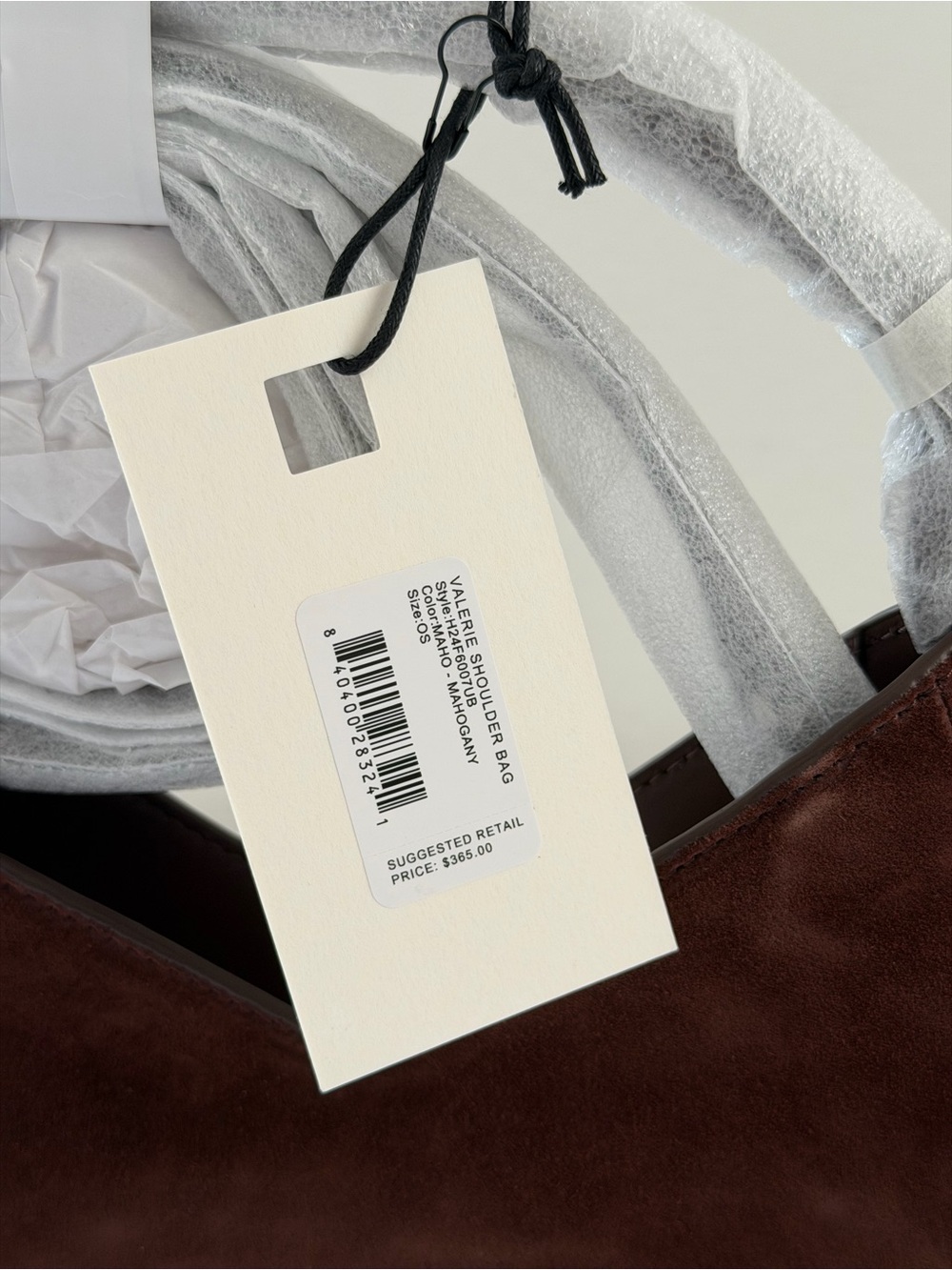 Staud Valerie Shoulder Bag in Mahogany Suede - Picture 9 of 12